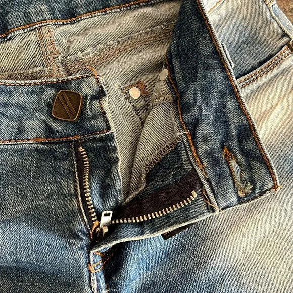 Takeshy Kurosawa Distressed Sandblasted Jeans Made in Italy 100% Cotton 29 29x33 - Picture 9 of 13